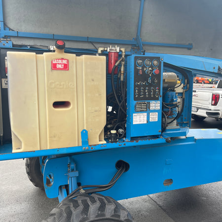 2002 Genie Boom Lift S45 for sale Picture of under the hood and hydraulic compartment ships to canada and usa